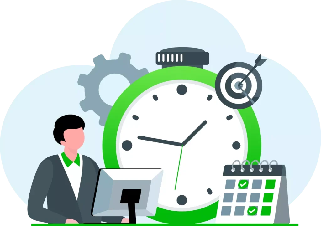 Time Tracking and Workforce Management  illustration